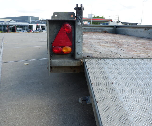 Gebruikte Ifor Williams machinetransporter 3500kg 370x160cm