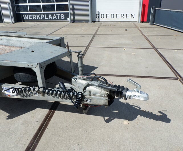 Gebruikte Ifor Williams machinetransporter 3500kg 370x160cm