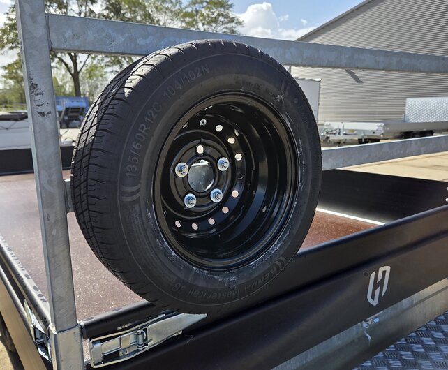 Reservewiel 185/60R12 5gts Zwarte velg