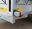 Anssems BSX bakwagen 1350kg met huif 251x130x150cm