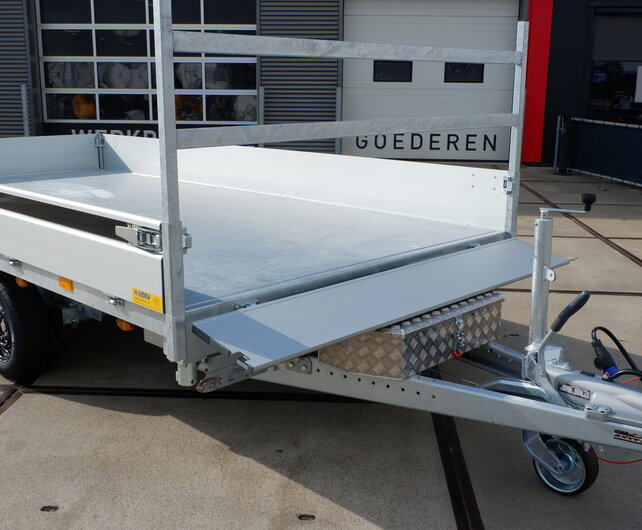 Henra driezijdige kipper 3500kg 401x202cm Xpert tandemas