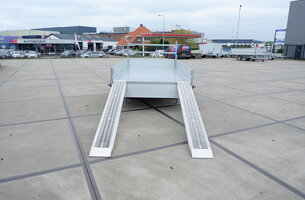 Aluminium oprijplaten voor Henra kipper