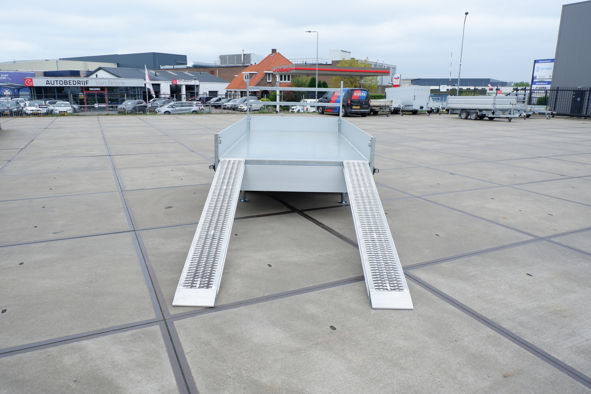 Aluminium oprijplaten voor Henra kipper