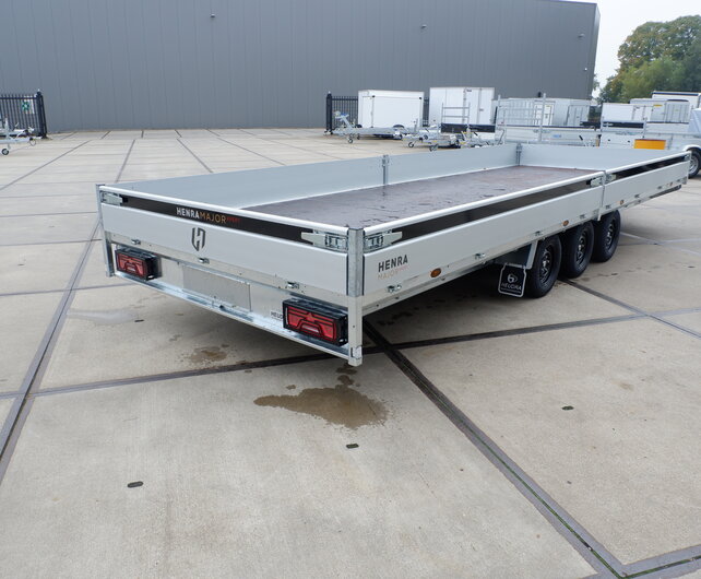Henra plateauwagen tridemas 3500kg 633x222cm Xpert