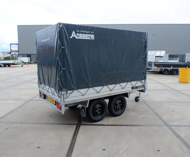 Anssems PLTT Pro 750kg 251x150x150cm plateauwagen met huif