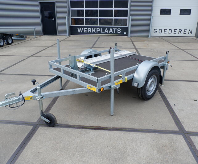Gebruikte King Trailers motortransporter 750kg 215x125cm