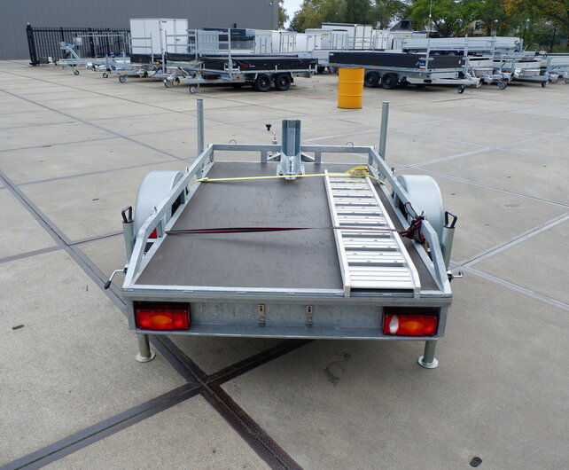 Gebruikte King Trailers motortransporter 750kg 215x125cm