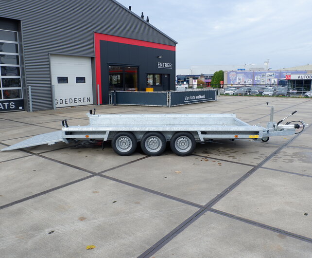 Hulco Terrax-3 3500kg 394x180cm machine-transporter met klep 150cm