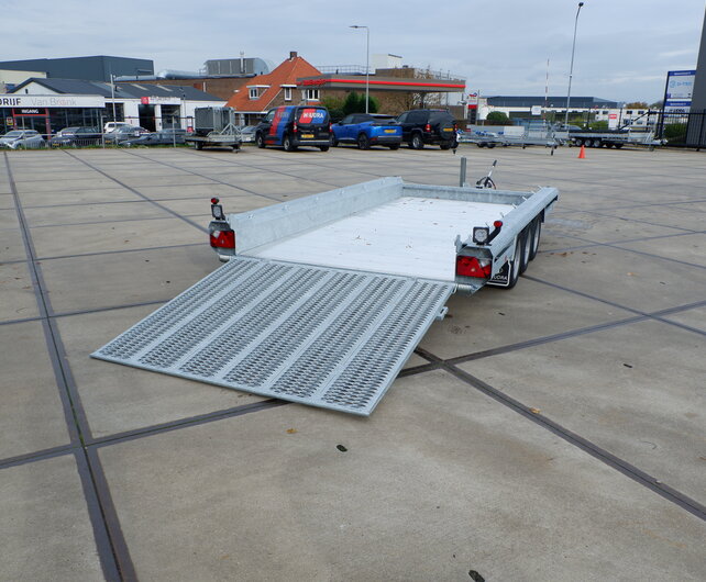 Hulco Terrax-3 3500kg 394x180cm machine-transporter met klep 150cm