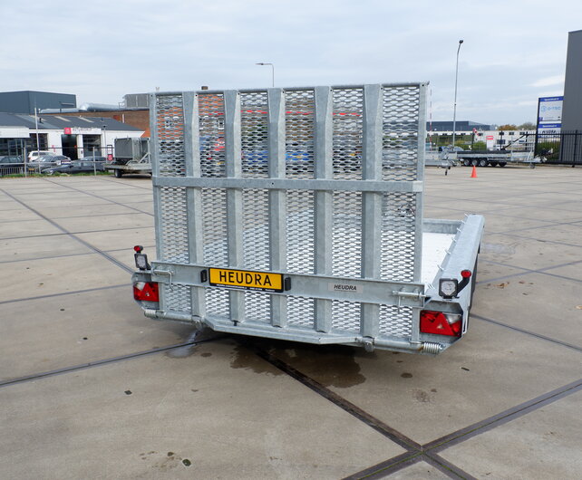 Hulco Terrax-3 3500kg 394x180cm machine-transporter met klep 150cm
