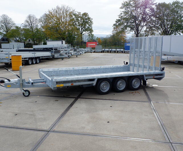 Hulco Terrax-3 3500kg 394x180cm machine-transporter met klep 150cm