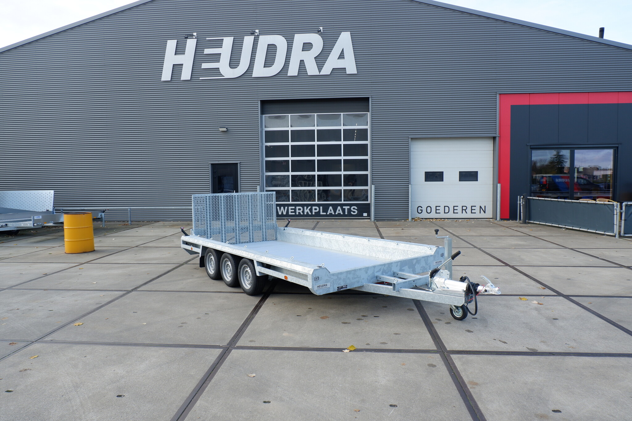 Hulco Terrax-3 3500kg 394x180cm machinetransporter met klep 100cm