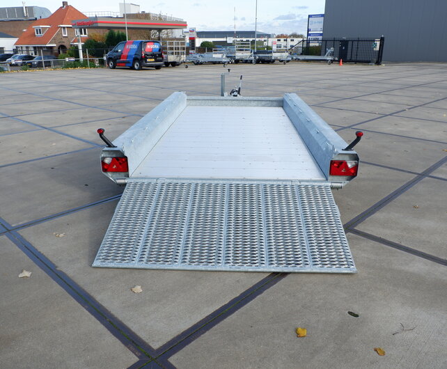 Hulco Terrax-3 3500kg 394x180cm machinetransporter met klep 100cm