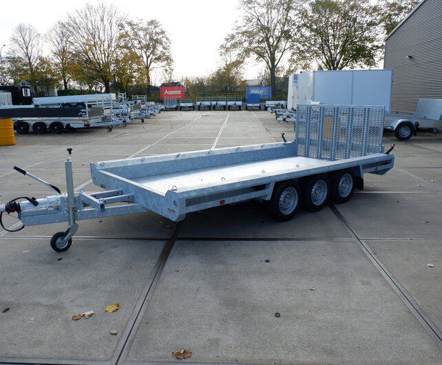 Hulco Terrax-3 3500kg 394x180cm machinetransporter met klep 100cm