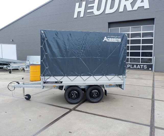 Huif 305x150x165cm voor Anssems PLT Pro plateauwagen