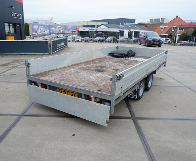 Gebruikte Hulco Medax-2 3000kg 405x183cm plateauwagen