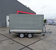 Gebruikte Hapert plateauwagen met huif 2000kg 305x160x150cm