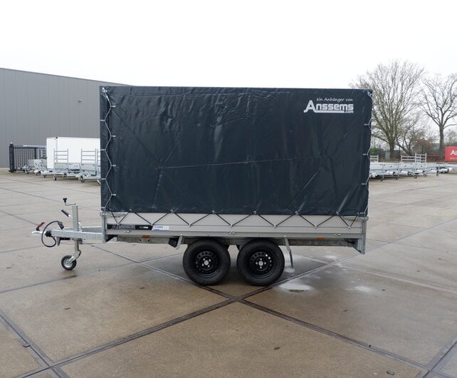 Anssems PLTT Pro plateauwagen met huif 2000kg 305x150x165cm