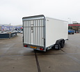 Henra gesloten aanhangwagen tandemas 3500kg 465x184x190cm met oprijklep