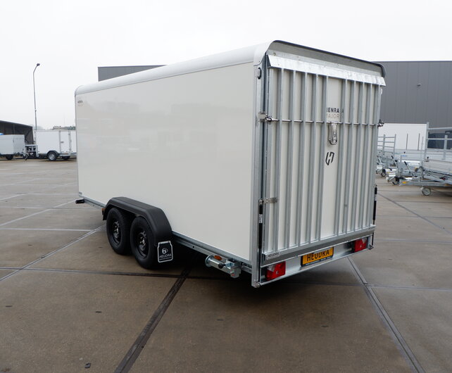 Henra gesloten aanhangwagen tandemas 3500kg 465x184x190cm met oprijklep