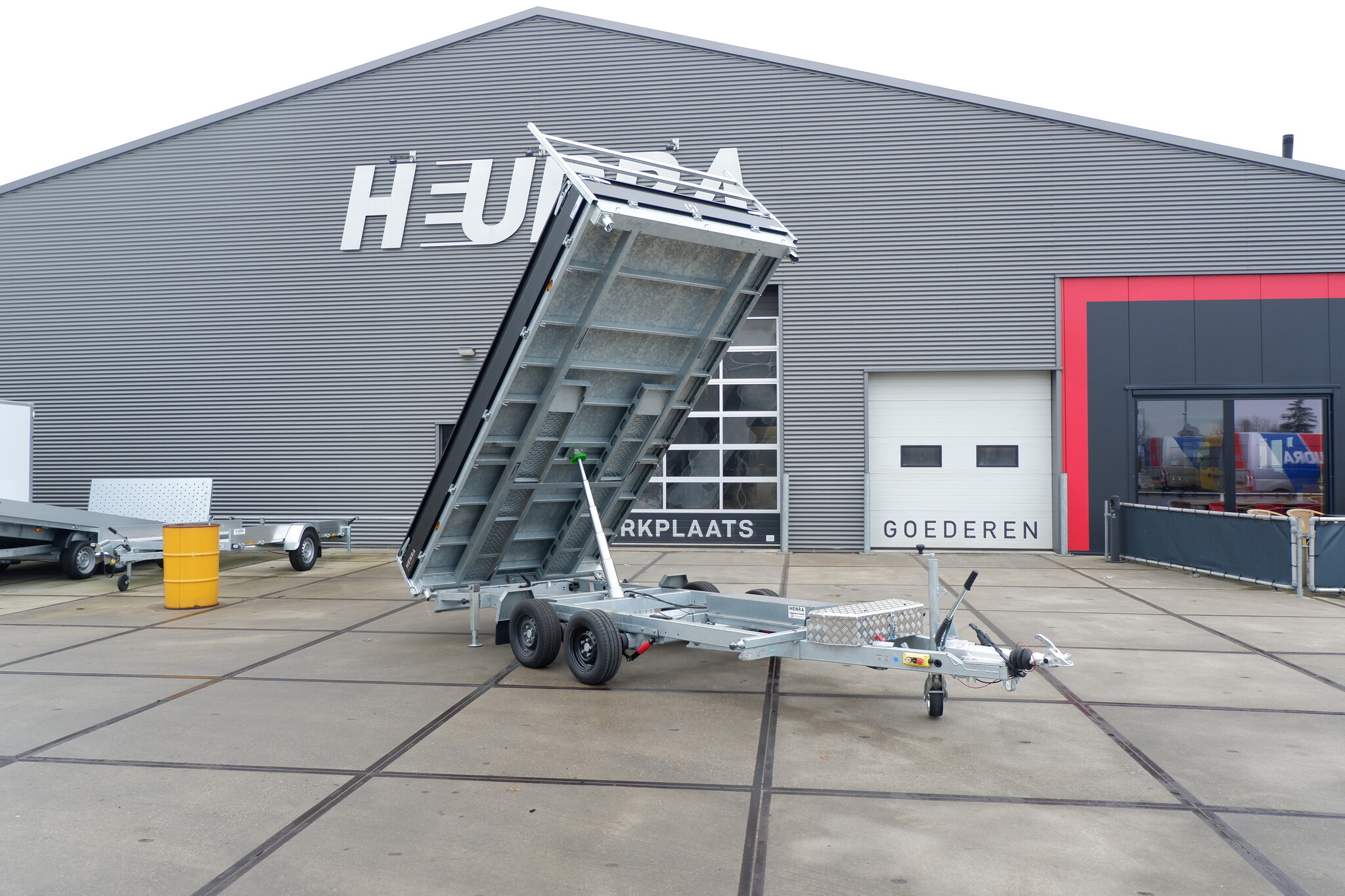 Henra driezijdige kipper tandemas 3500kg 401x202cm Xpert Black Label