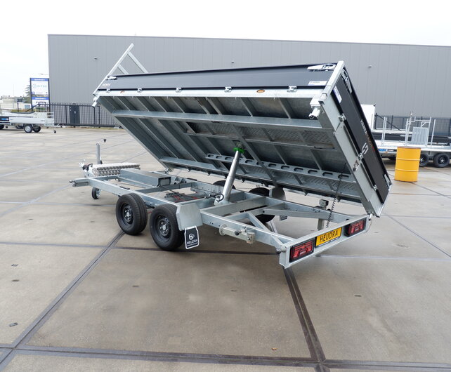 Henra driezijdige kipper tandemas 3500kg 401x202cm Xpert Black Label