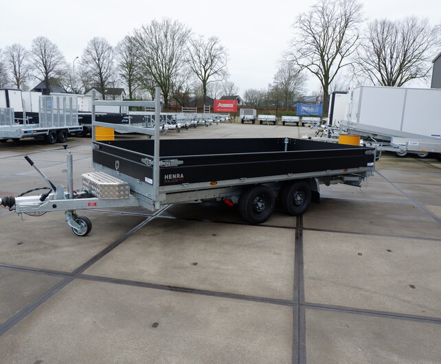 Henra driezijdige kipper tandemas 3500kg 401x202cm Xpert Black Label