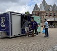 Maatwerk gesloten aanhangwagen voor het inleveren van statiegeld