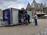 Maatwerk gesloten aanhangwagen voor het inleveren van statiegeld