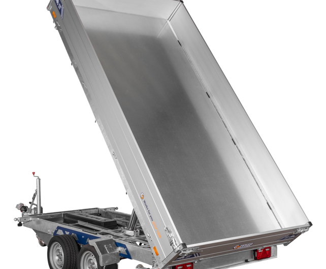 Saris elektrische driezijdige kipper 3500kg 356x184cm Heavy Duty