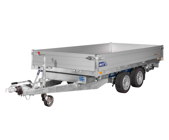 Saris elektrische driezijdige kipper 3500kg 356x184cm Heavy Duty