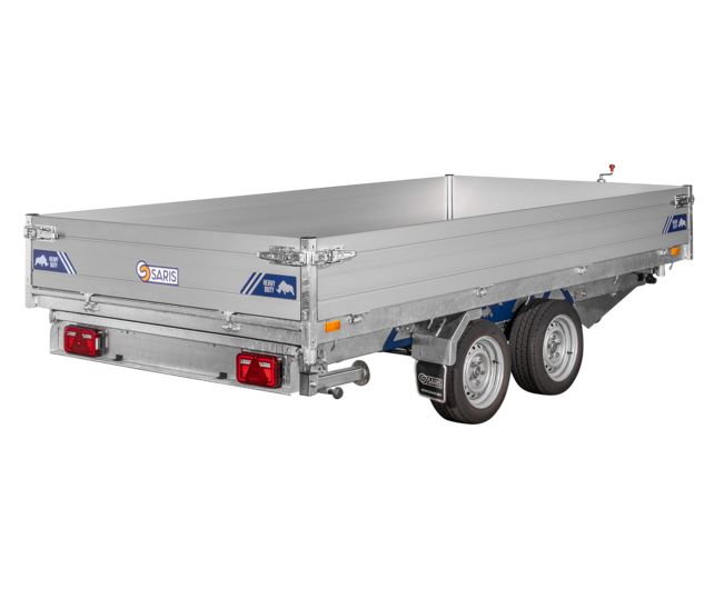 Saris elektrische driezijdige kipper 3500kg 356x184cm Heavy Duty