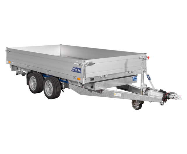 Saris elektrische driezijdige kipper 3500kg 356x184cm Heavy Duty