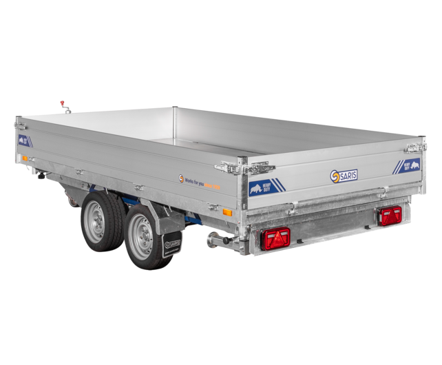 Saris elektrische driezijdige kipper 3500kg 356x184cm Heavy Duty