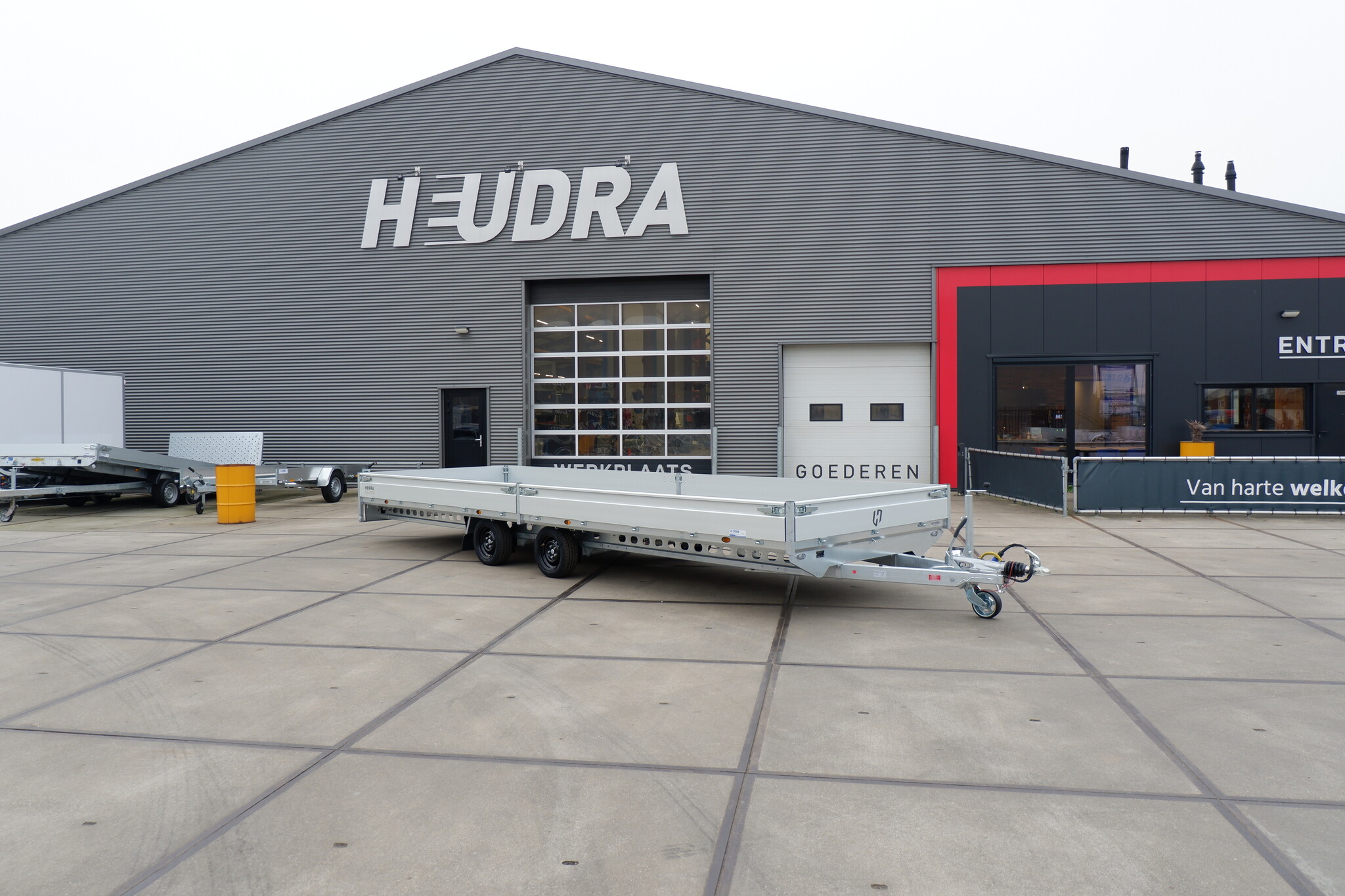Henra plateauwagen tandemas 3500kg 703x222cm