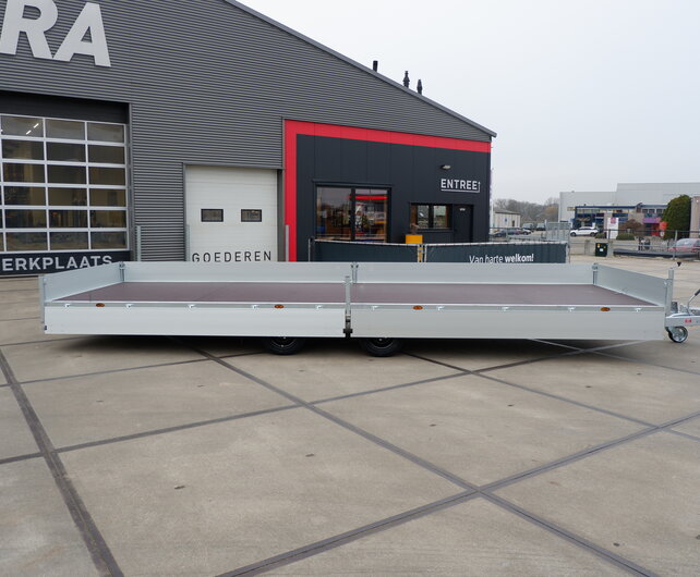 Henra plateauwagen tandemas 3500kg 703x222cm