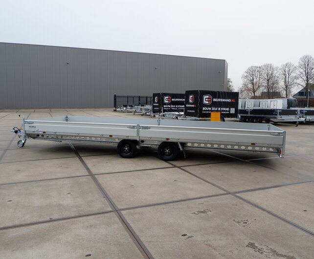 Henra plateauwagen tandemas 3500kg 703x222cm
