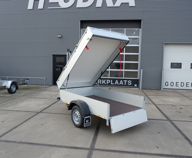 Anssems bagagewagen GT750 211x126x48cm met 3 fietsendragers