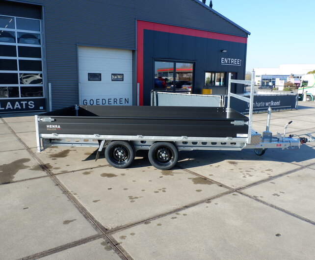 Henra plateauwagen 2700kg 351x185cm Xpert Black Label