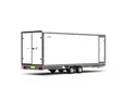Henra gesloten plateauwagen tandemas 633x222x220cm met zijdeur
