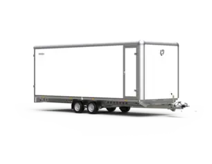 Henra gesloten plateauwagen tandemas 633x222x220cm met zijdeur