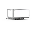 Henra gesloten plateauwagen tandemas 633x222x220cm met zijdeur