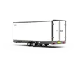 Henra gesloten plateauwagen tandemas 633x222x220cm met zijdeur
