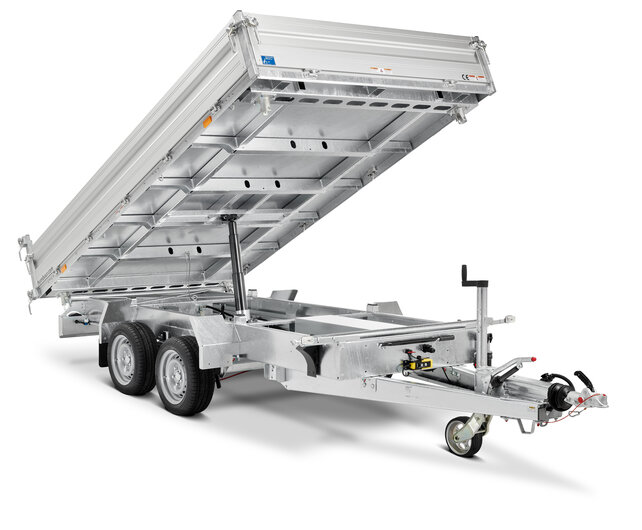 Humbaur elektrische driezijdige kipper 3000kg 363x185cm