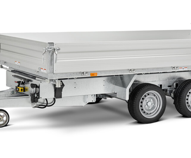 Humbaur elektrische driezijdige kipper 3000kg 363x185cm