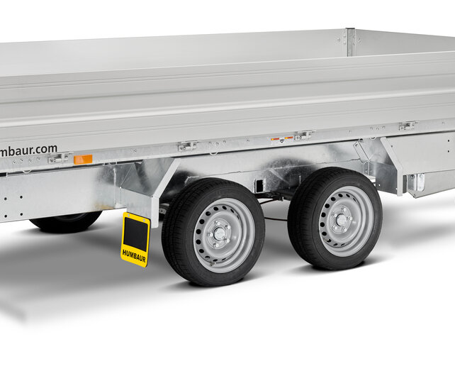 Humbaur elektrische driezijdige kipper 3000kg 363x185cm