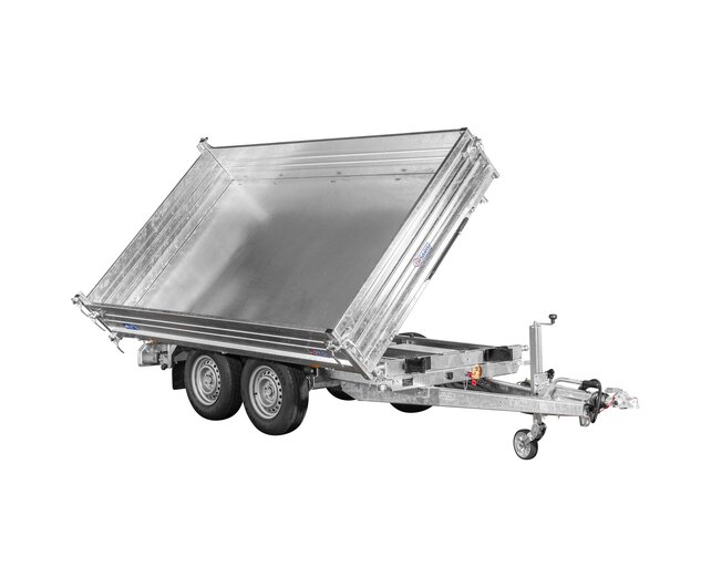 Saris driezijdige kipper 3500kg 360x176cm Heavy Duty met stalen borden