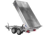 Saris driezijdige kipper 3500kg 310x176cm Heavy Duty met stalen borden