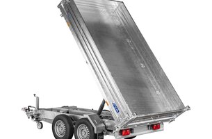 Saris driezijdige kipper 3500kg 310x176cm Heavy Duty met stalen borden