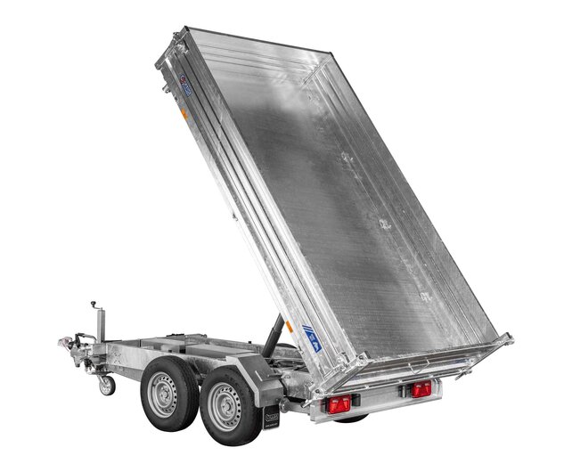 Saris driezijdige kipper 3500kg 310x176cm Heavy Duty met stalen borden